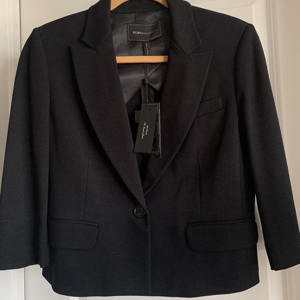 NWT BCBGMAXAZRIA Cropped Blazer Tailore (S)